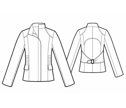 Digital pattern 5554 technical sketch