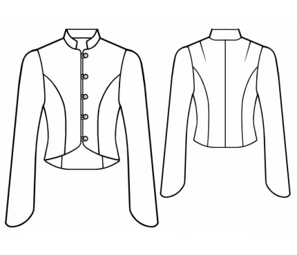 Digital pattern 5569 technical sketch