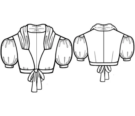 Digital pattern 5598 technical sketch