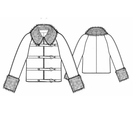 Digital pattern 5704 technical sketch