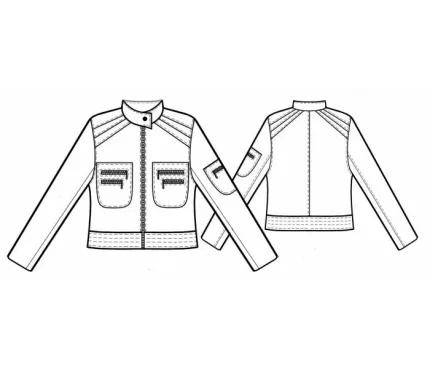 Digital pattern 5705 techncial sketch