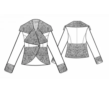 Digital pattern 5711 technical sketch