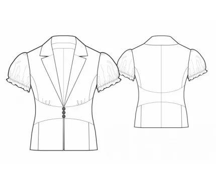Digital pattern 5735 technical sketch