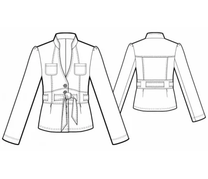 Digital pattern 5739 technical sketch