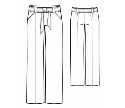 Digital pattern 5740 technical sketch