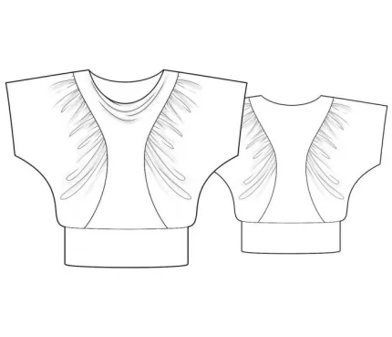 Digital pattern 5811 technical sketch