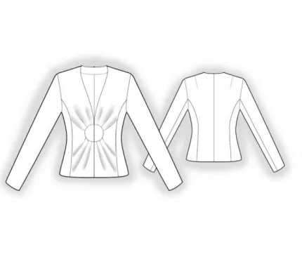 Digital pattern 5839 technical sketch