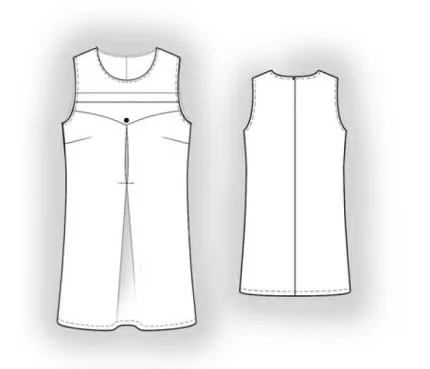 Digital pattern 5852 technical sketch