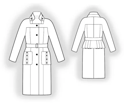 Digital pattern 5916 technical sketch