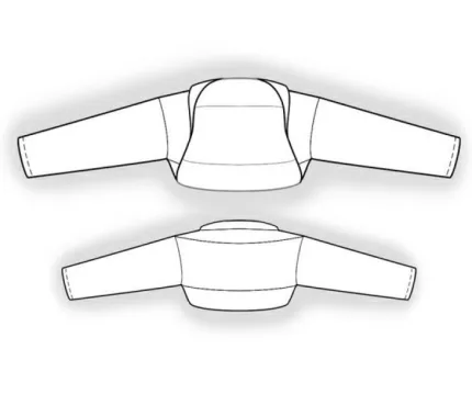 Digital pattern 5927 technical sketch