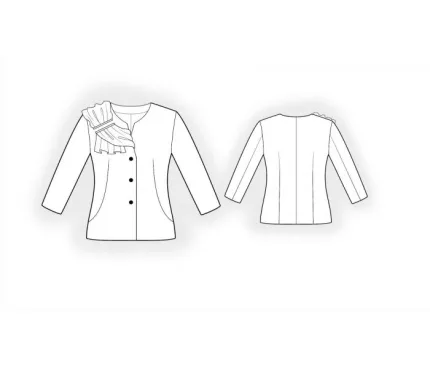 Digital pattern 5991 technical sketch