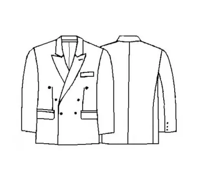 Digital pattern 6020 technical sketch