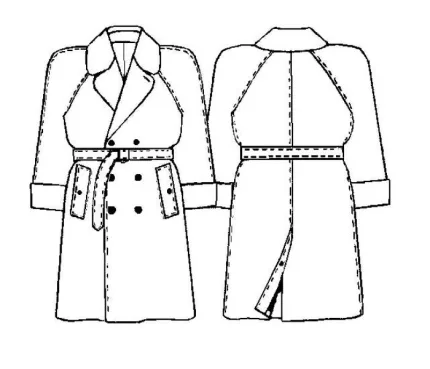 Digital pattern 6022 technical sketch