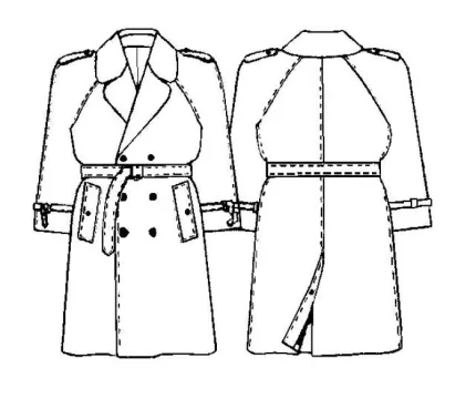 Digital pattern 6023 technical sketch