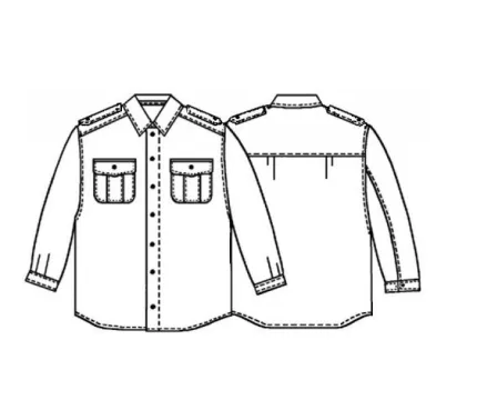 Digital pattern 6024 technical sketch