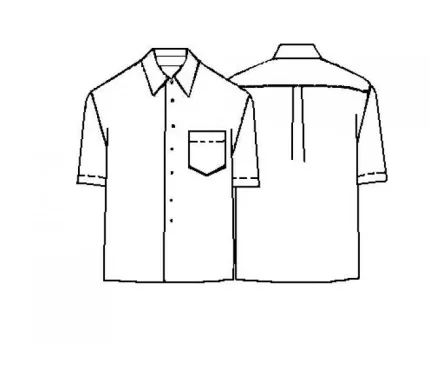 Digital pattern 6027 technical sketch