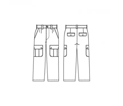 Digital pattern 6032 technical sketch