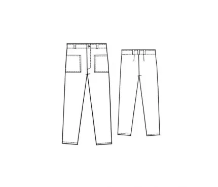 Digital pattern 6035 technical sketch