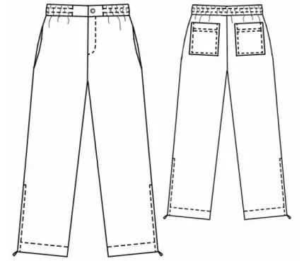 Digital pattern 6042 technical sketch