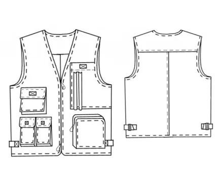 Digital pattern 6045 technical sketch