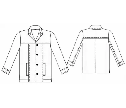 Digital pattern 6046 technical sketch