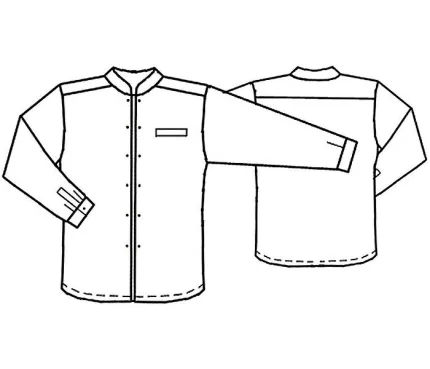 Digital pattern 6054 technical sketch