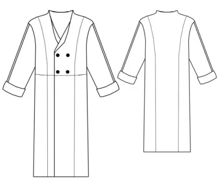 Digital pattern 6065 technical sketch