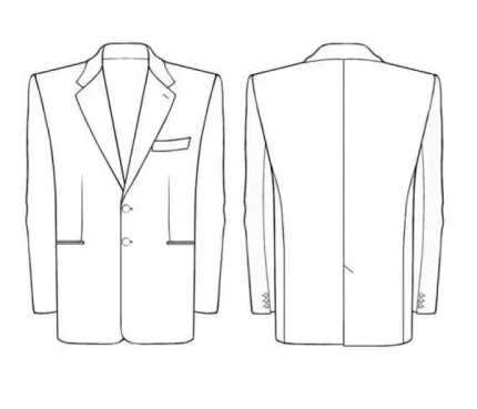 Digital pattern 6068 technical sketch