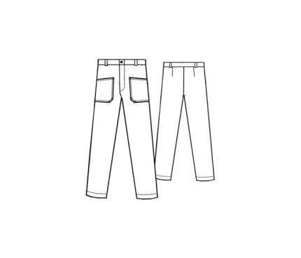 Digital pattern 6086 technical sketch