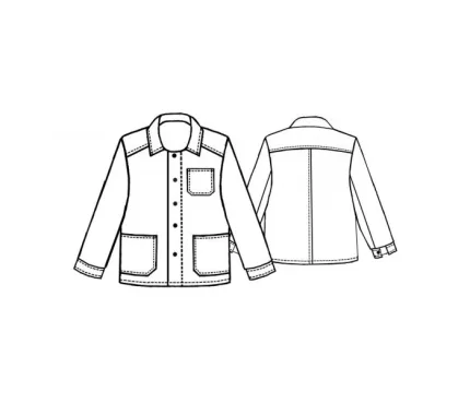 Digital pattern 6087 technical sketch