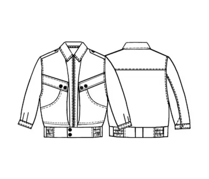 Digital pattern 6088 technical sketch
