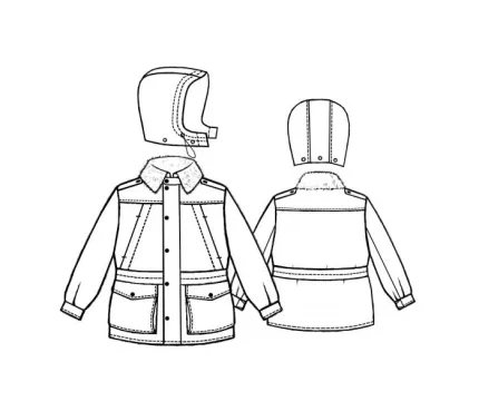 Digital pattern 6089 technical sketch