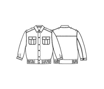 Digital pattern 6090 technical sketch