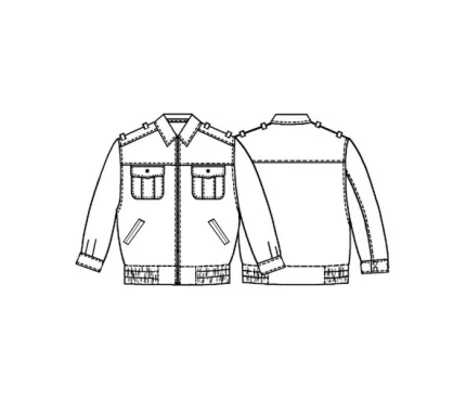 Digital pattern 6091 technical sketch