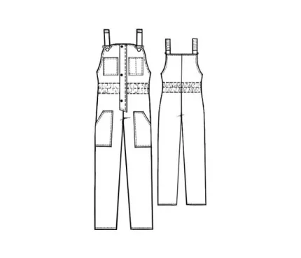 Digital pattern 6093 technical sketch