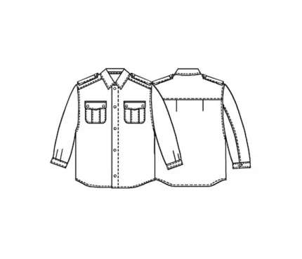 Digital pattern 6094 technical sketch