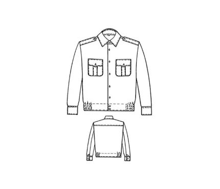 Digital pattern 6095 technical sketch