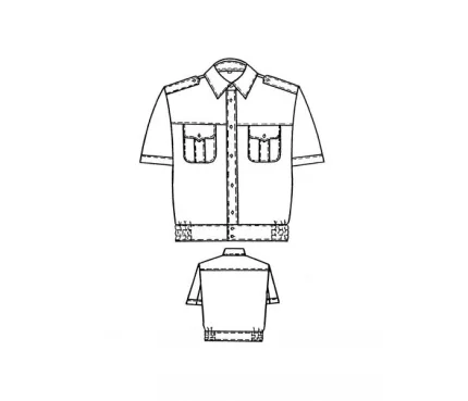 Digital pattern 6096 technical sketch