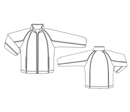 Digital pattern 6098 technical sketch