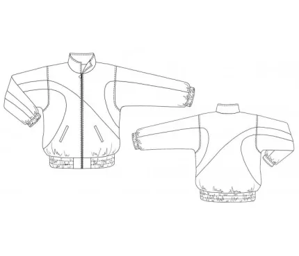 Digital pattern 6115 technical sketch