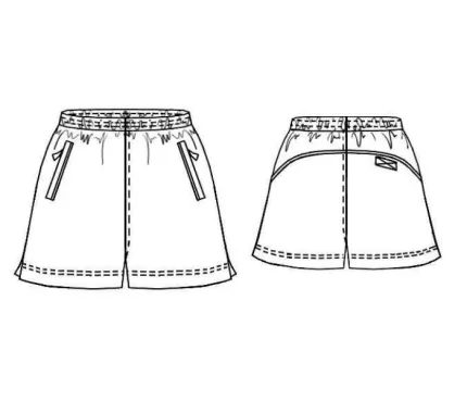 Digital pattern 6119 technical sketch