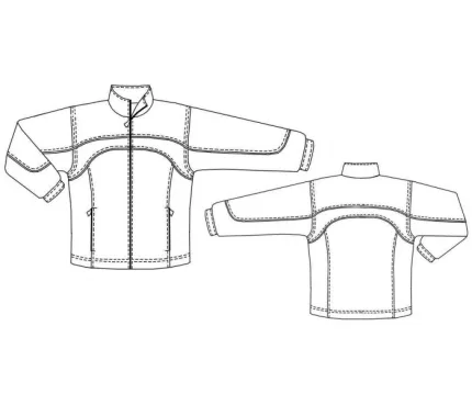 Digital pattern 6122 technical sketch