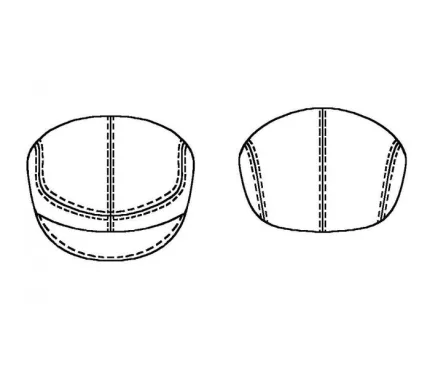 Digital pattern 6129 technical sketch