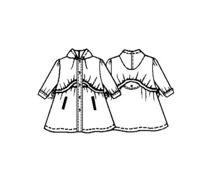 Digital pattern 7028 technical sketch