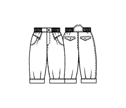 Digital pattern 7035 technical sketch