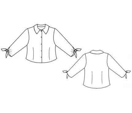 Digital pattern 7038 technical sketch