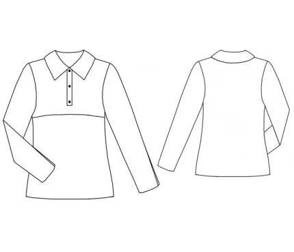 Digital pattern 7039 technical sketch