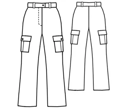 Digital pattern 7042 technical sketch