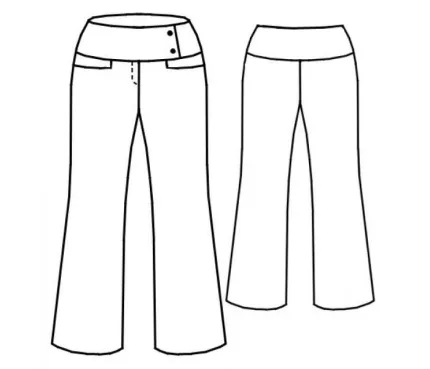 Digital pattern 7044 technical sketch