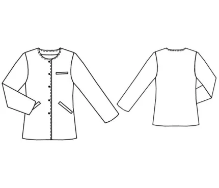 Digital pattern 7046 technical sketch